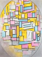 Mondrian, Piet - Composition with Oval in Color Planes II